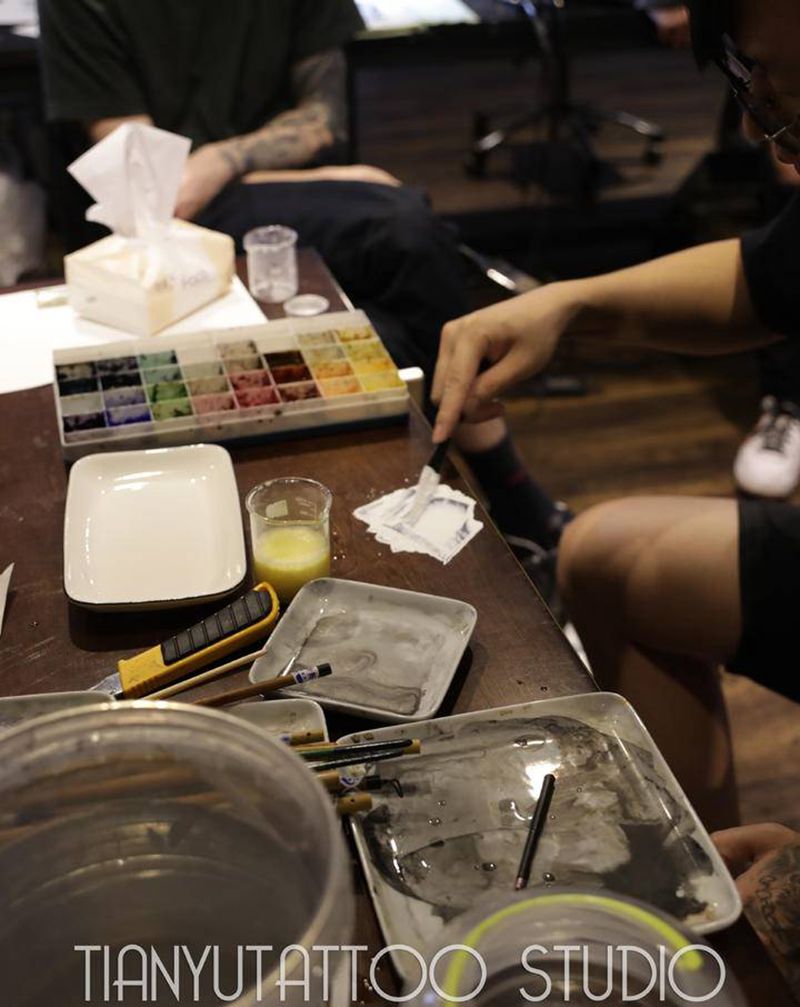 天予刺青教学纹身图片_教学纹身图案