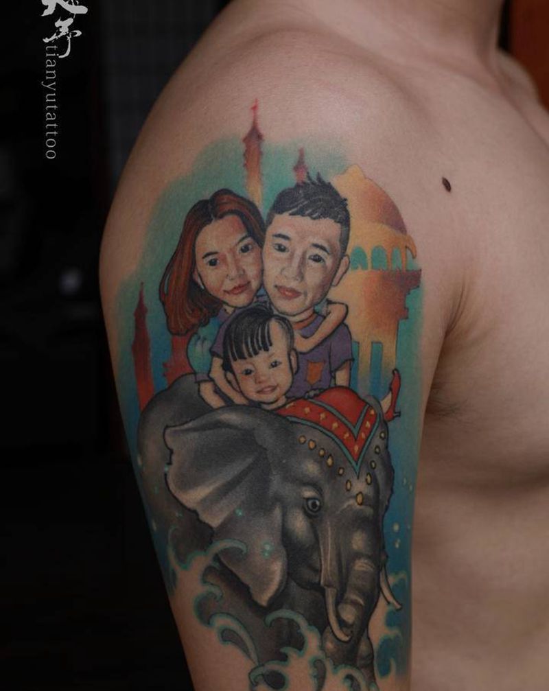 天予刺青作品纹身图片_手臂纹身图案