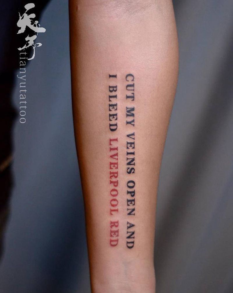 字母作品纹身图片_手臂纹身图案