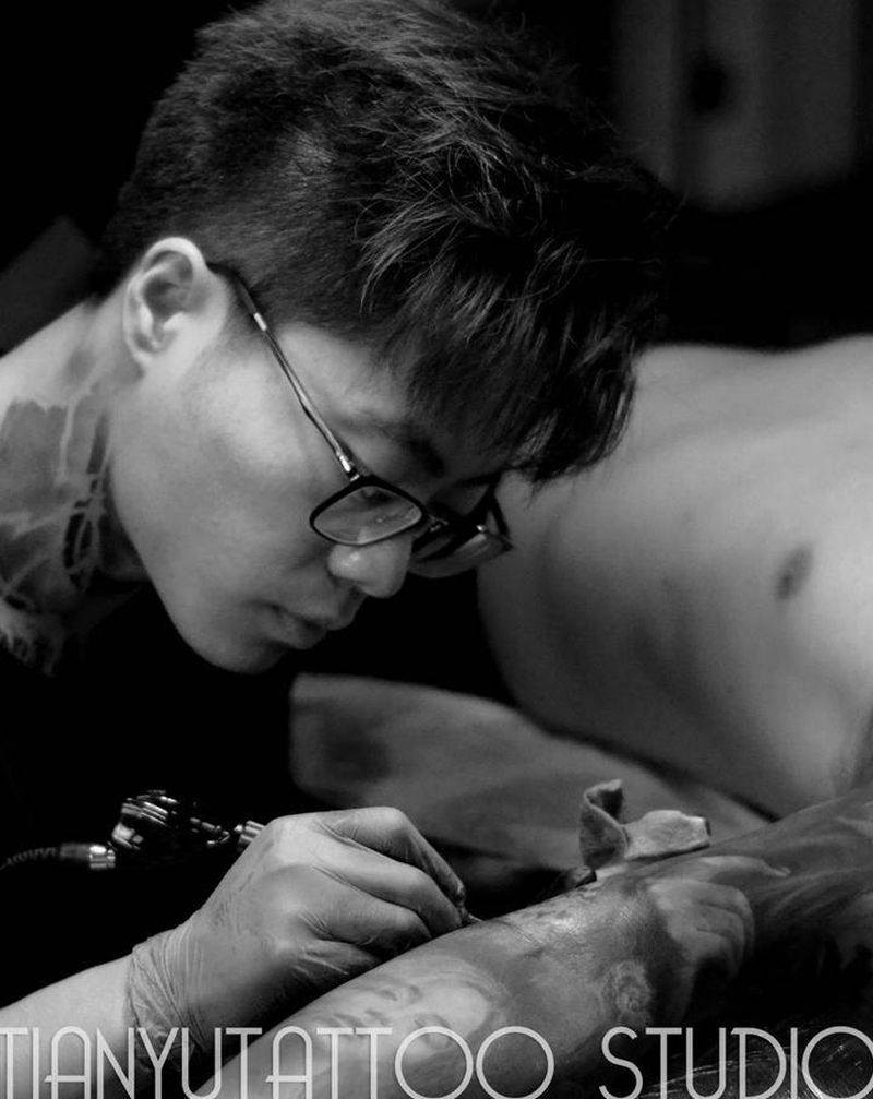 天予刺青日常花絮纹身图片_日常纹身图案