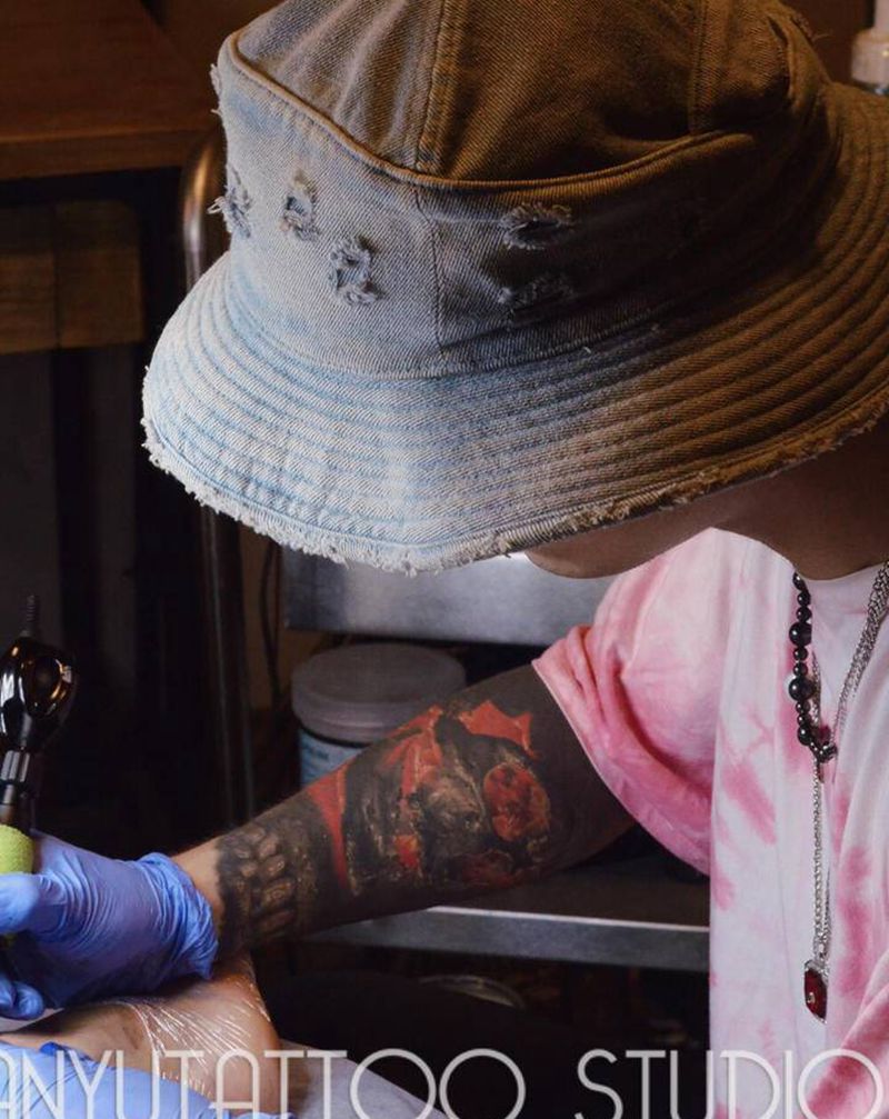 【天予刺青】工作不停歇✨纹身图片_日常纹身图案