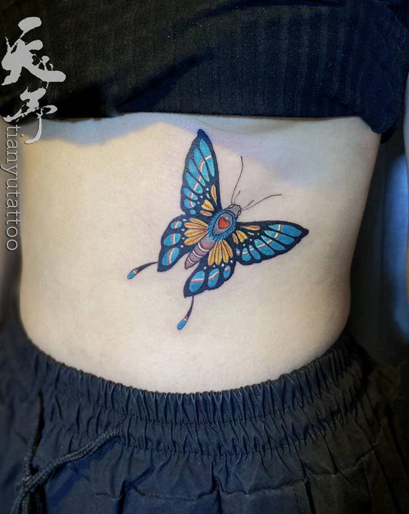 【彩色作品】蝴蝶疤痕遮盖