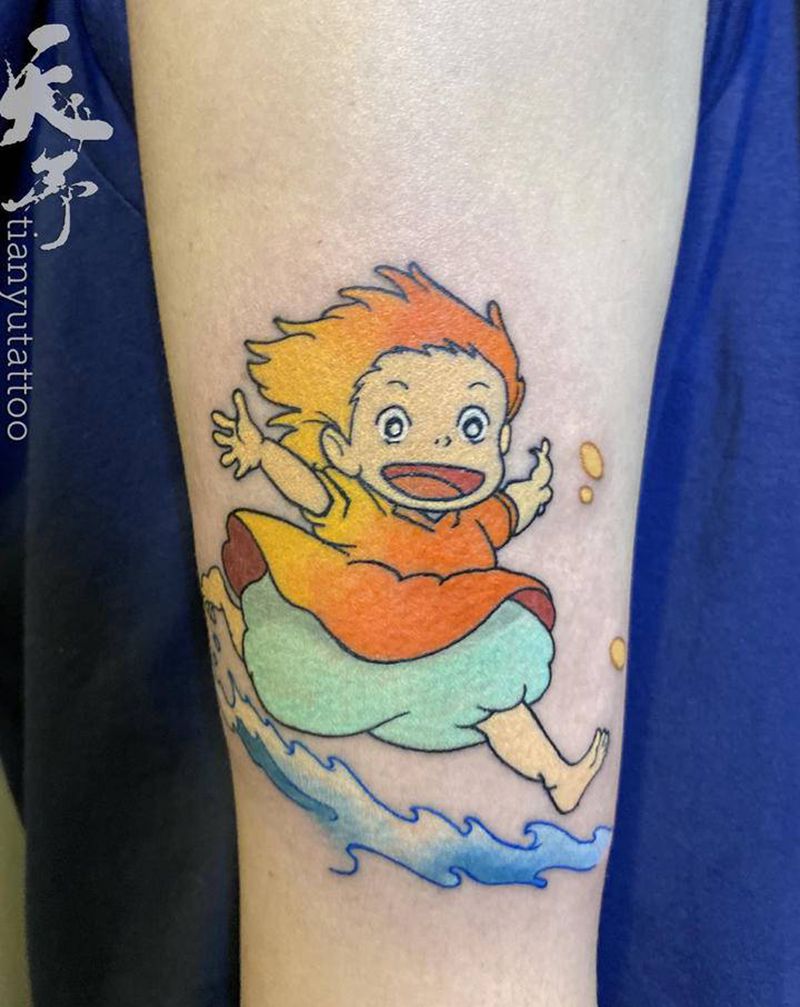 可可爱爱小波妞纹身图片_手臂卡通纹身图案