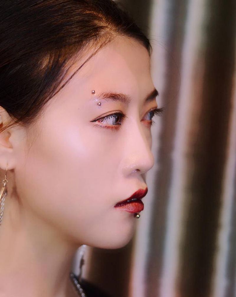 今日穿孔工作：眉钉·唇钉✨纹身图片_穿孔纹身图案