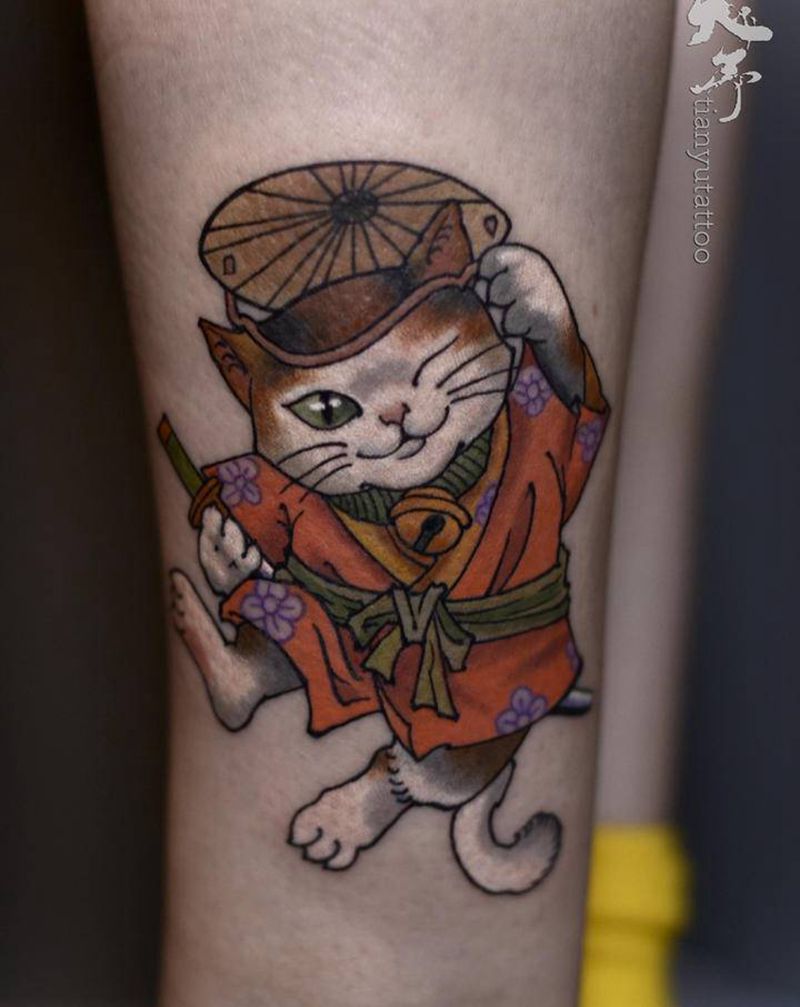 【每日作品】武士小猫