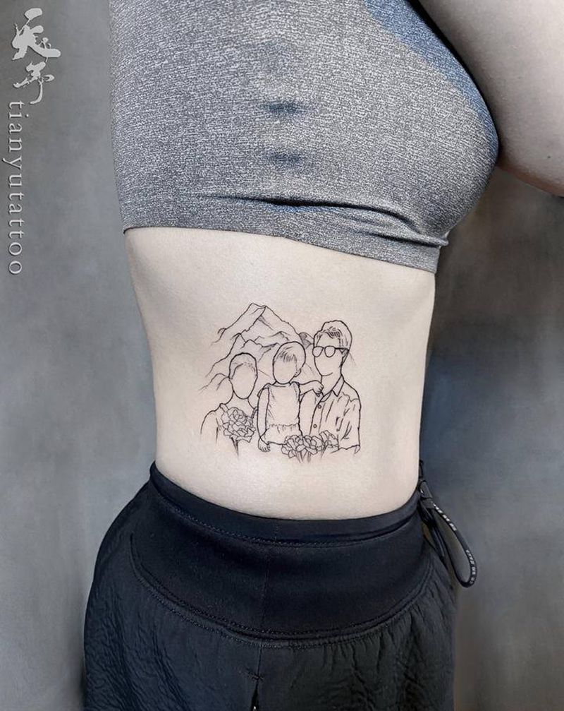 【每日作品】来自儿时的记忆纹身图片_腹部图腾几何纹身图案