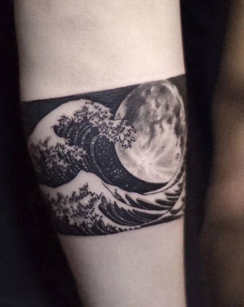 小清新作品合集纹身图片_水墨水彩纹身图案