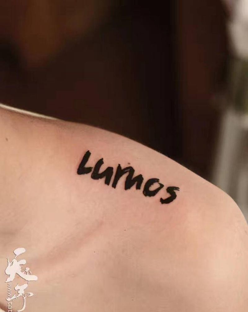 黑灰字母小图 （天予刺青出品）纹身图片_几何图腾纹身图案