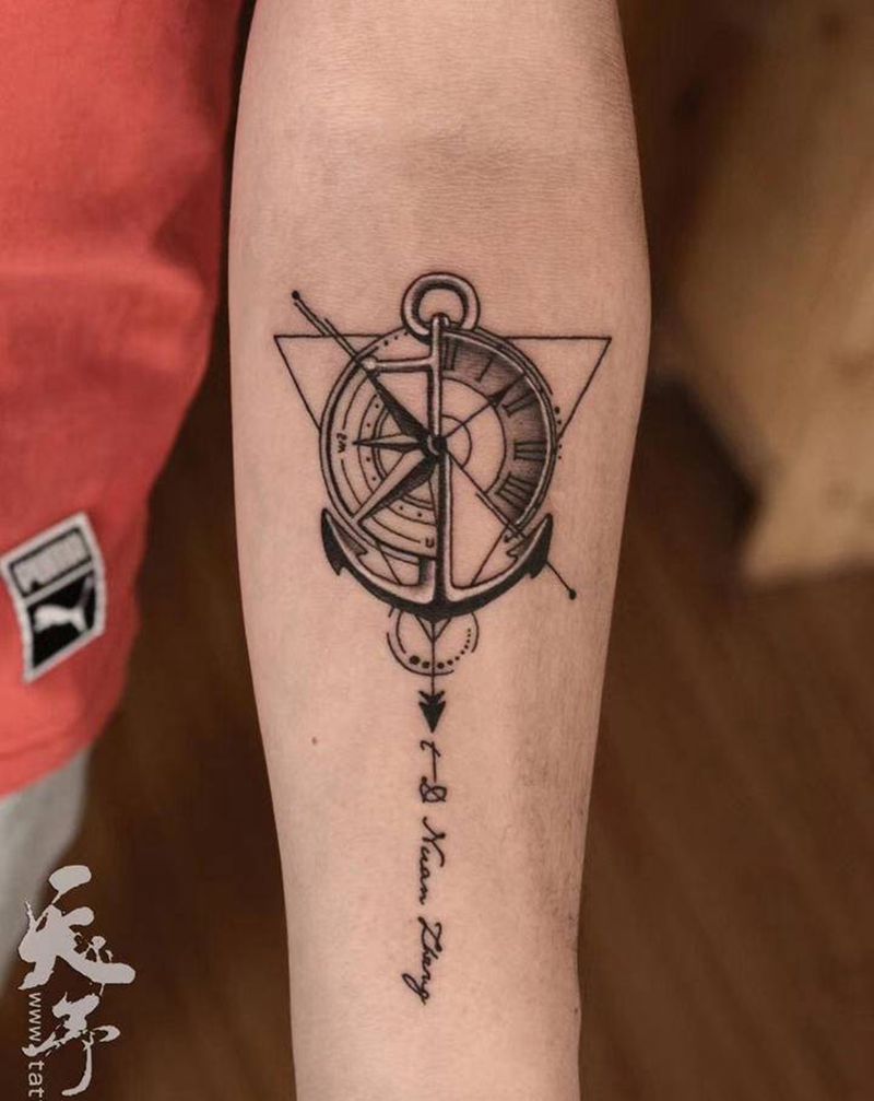 天予刺青黑灰小图