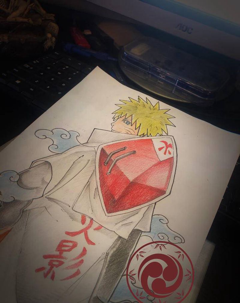 海贼王设计手稿纹身图片_手部手臂Old SchoolNew School纹身图案