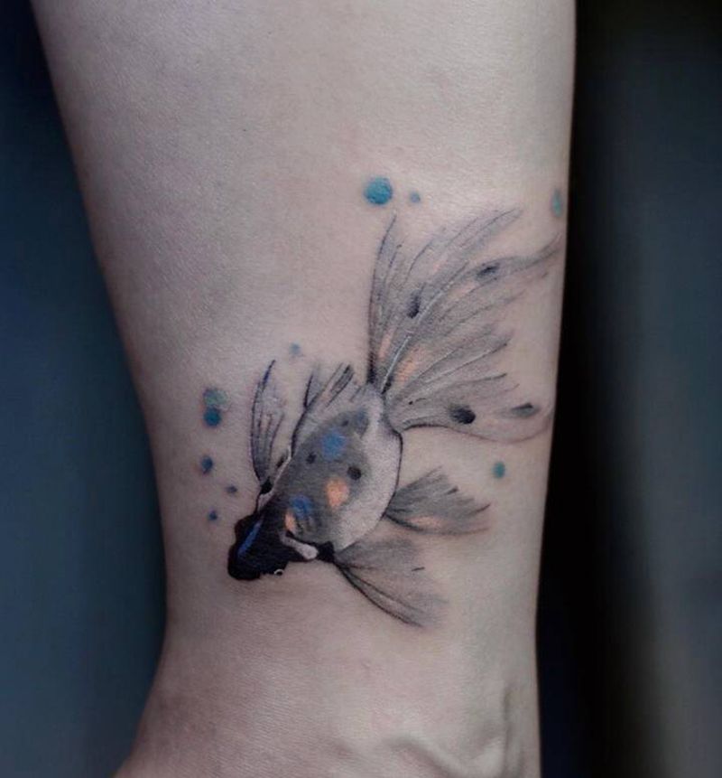 【活动作品】一只水墨小金鱼