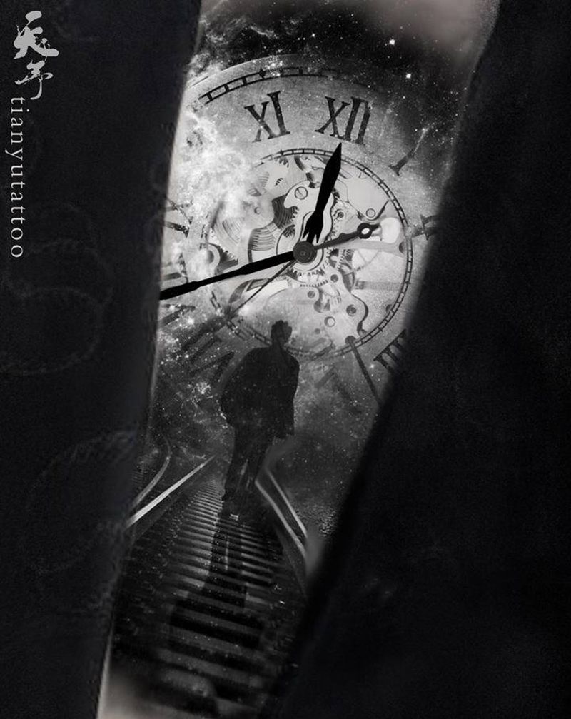 【客稿】小臂外侧写实效果图纹身图片_欧美写实纹身图案