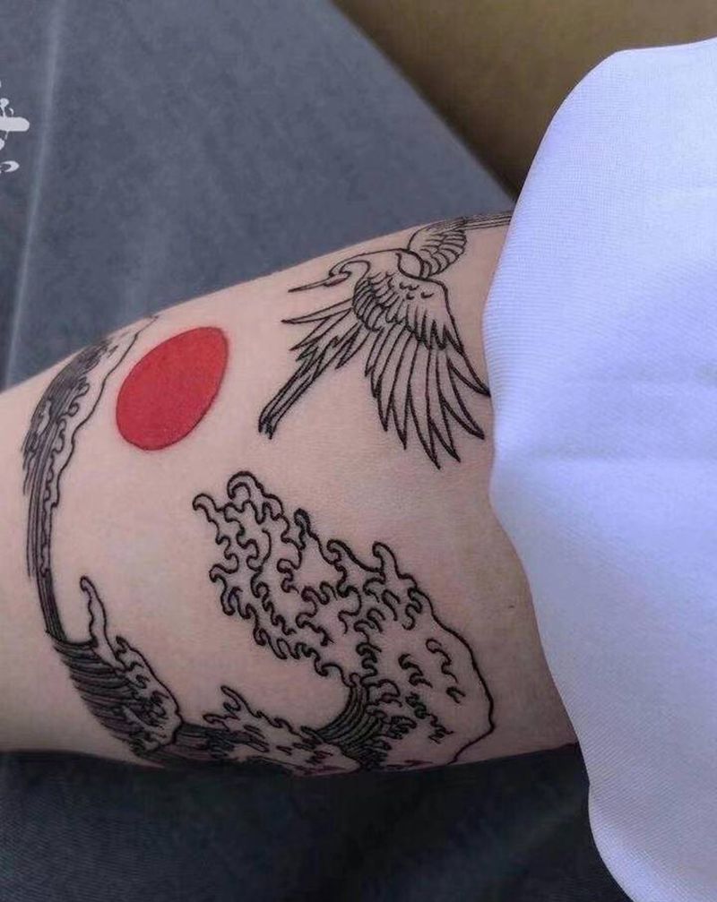 西安天予刺青纹身作品纹身图片_手臂新传统纹身图案