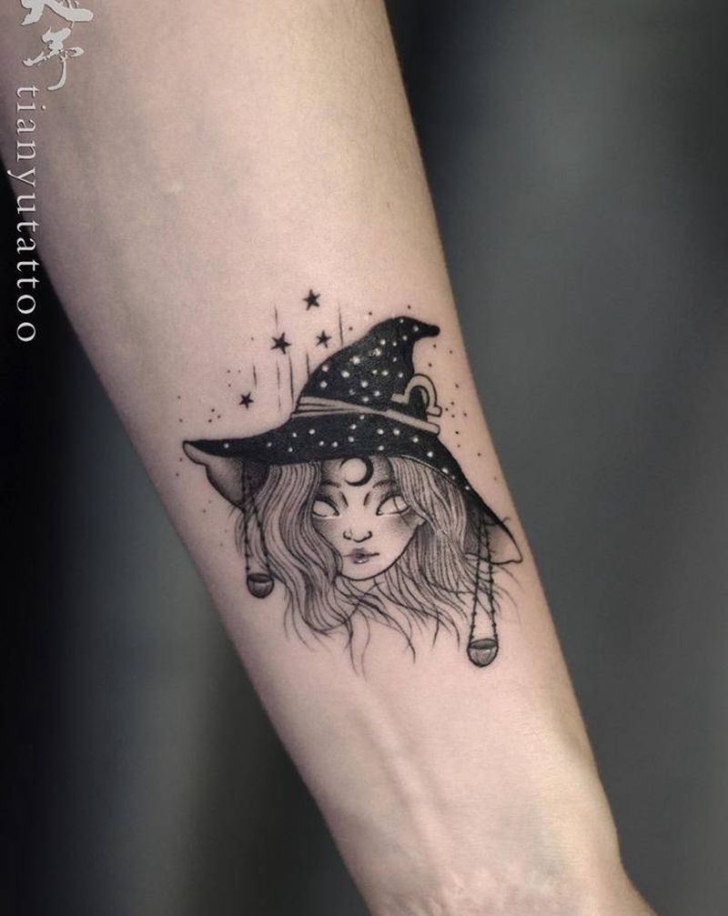 西安天予刺青女生纹身纹身图片_手臂New School纹身图案