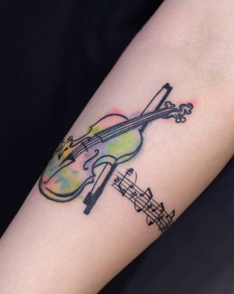 西安天予刺青小清新纹身作品纹身图片_手臂纹身图案