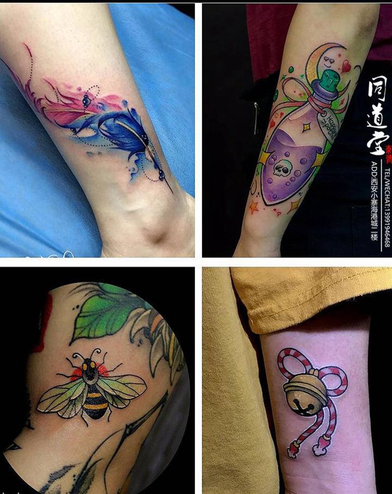 本店小作品纹身图片_手臂Old SchoolNew School纹身图案