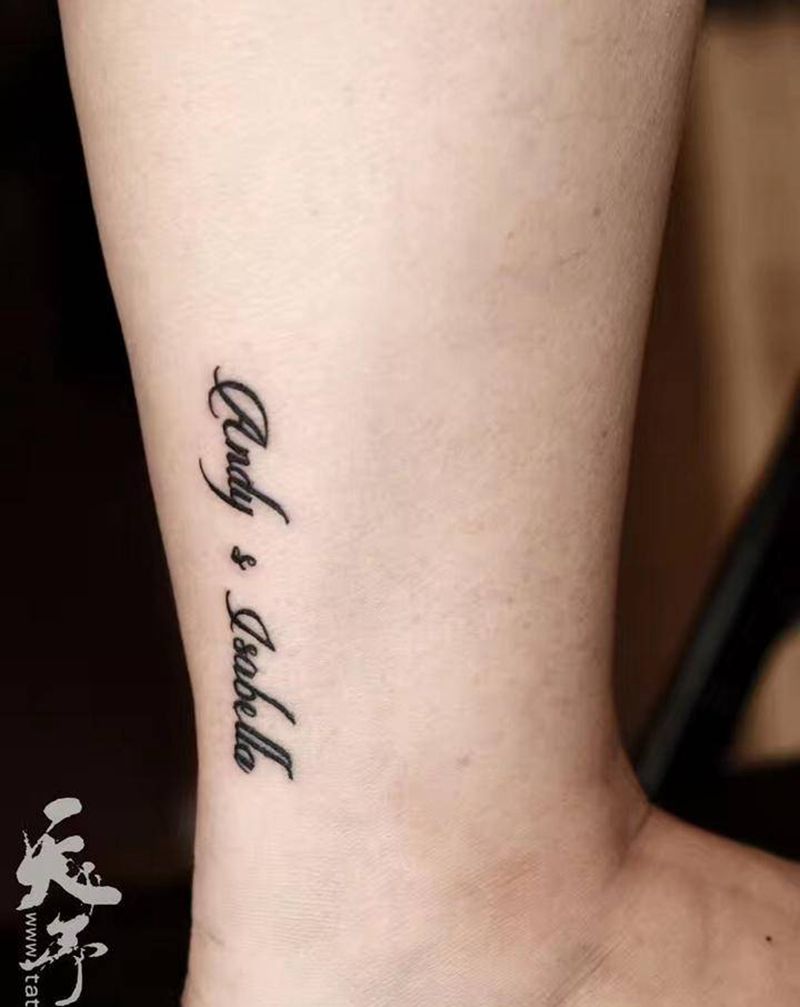 黑灰字母小图 （天予刺青出品）纹身图片_几何图腾纹身图案