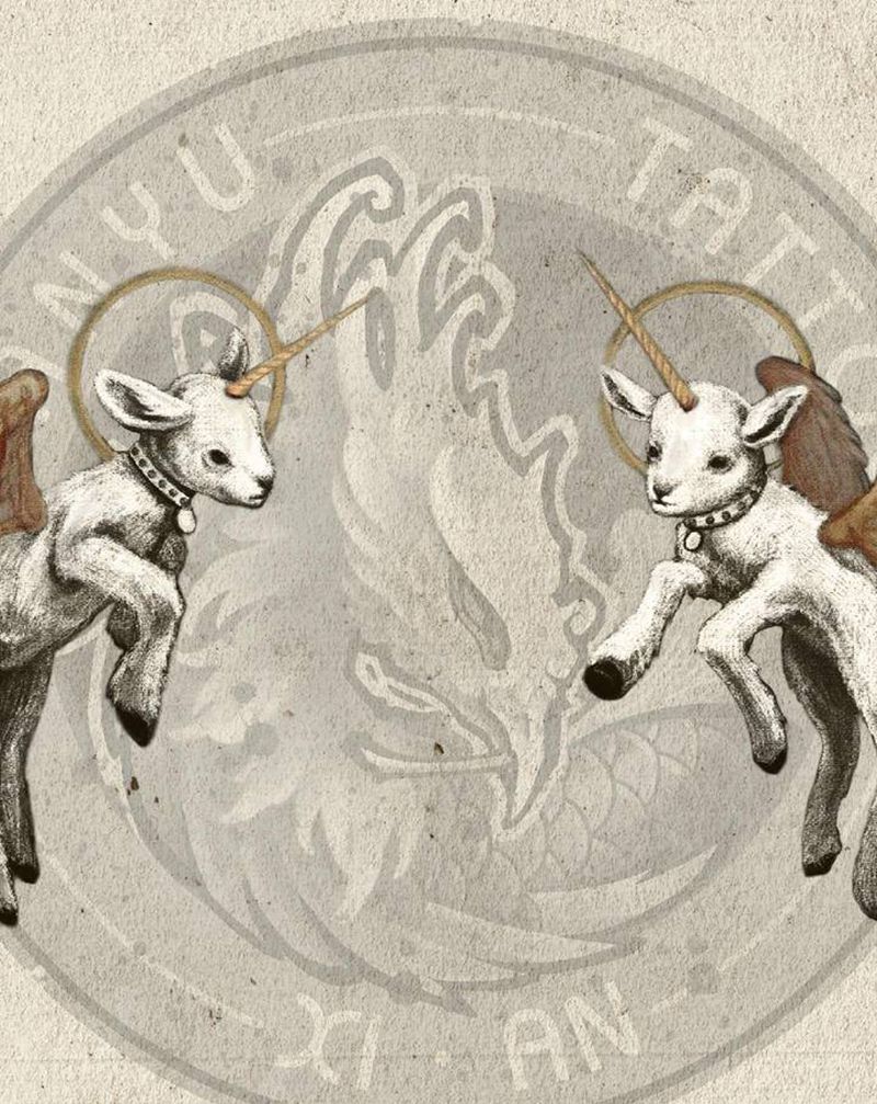 【手稿可约】神的羔羊纹身图片_欧美写实纹身图案