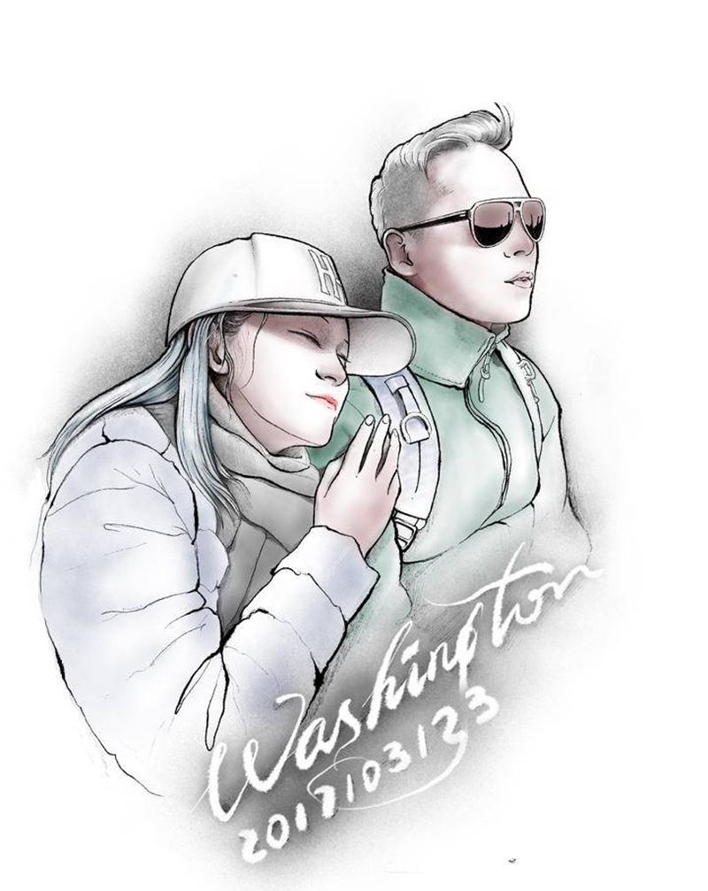 手稿设计纹身图片_水彩New School纹身图案