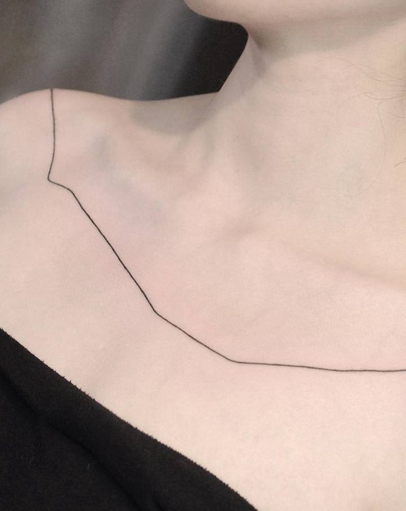 西安纹身|西安|天予刺青纹身图片_肩部几何纹身图案