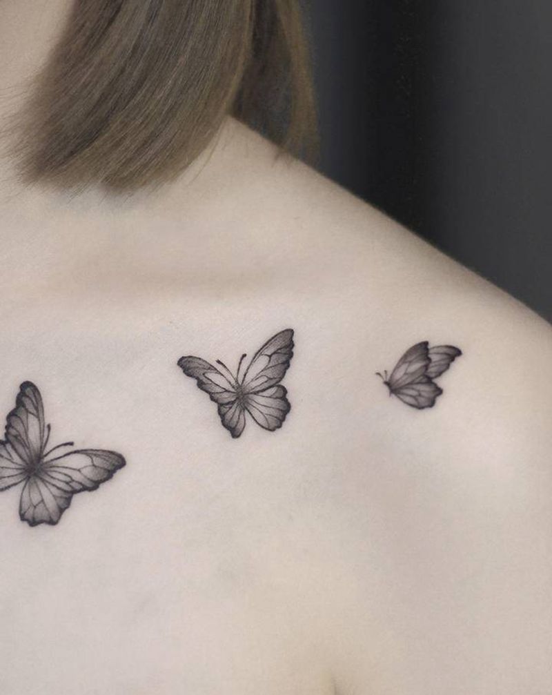 西安纹身|女生纹身|天予刺青纹身图片_肩部欧美写实纹身图案