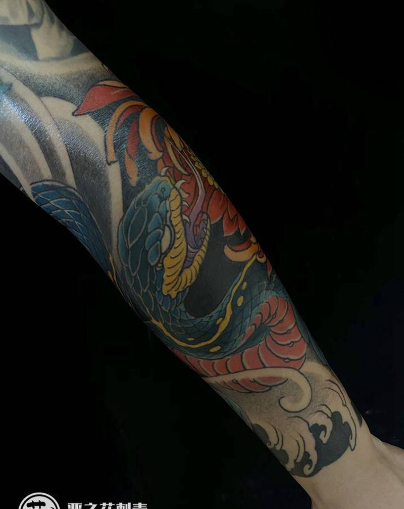 +纹身图片_手臂腿部新传统欧美写实纹身图案