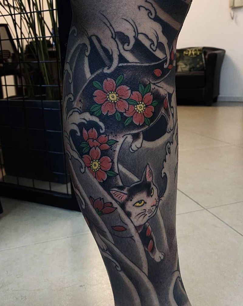 A纹身图片_手臂腿部欧美写实新传统纹身图案