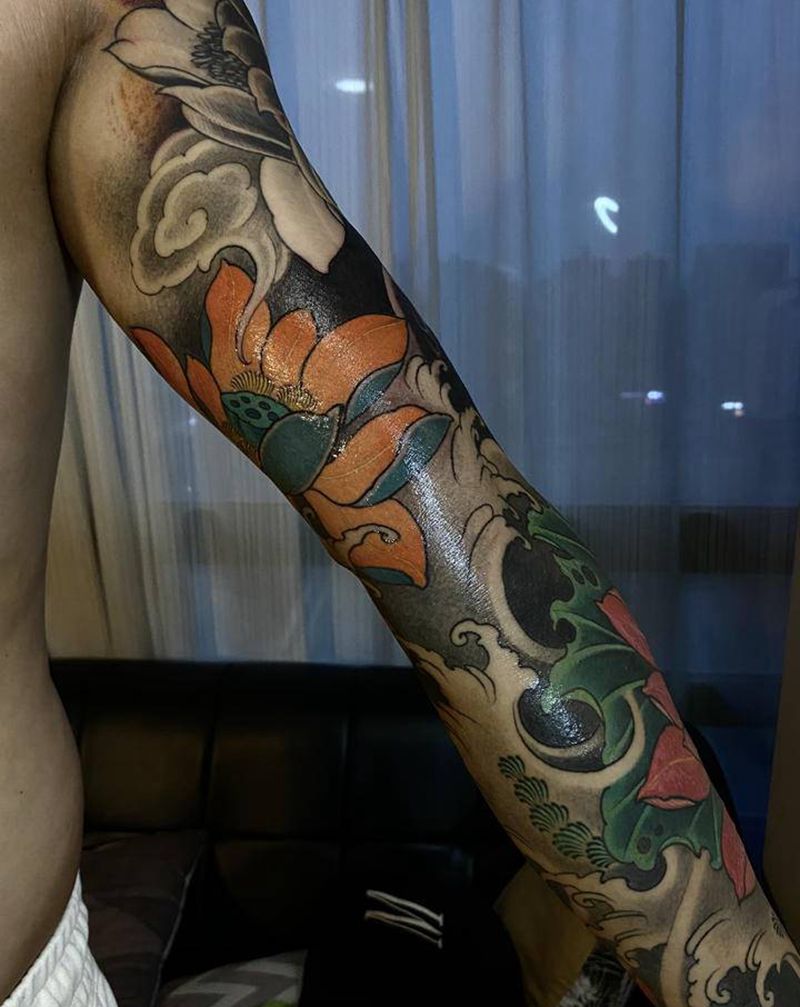 A纹身图片_腿部手臂新传统欧美写实纹身图案