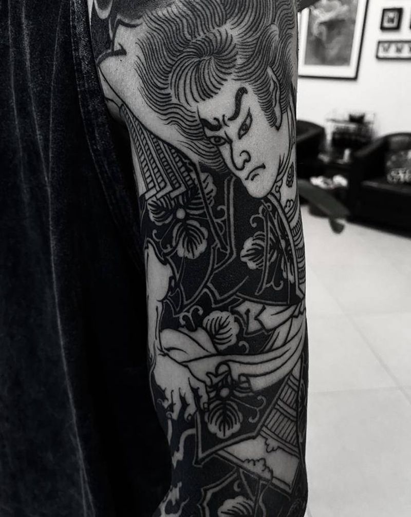 A纹身图片_腿部手臂新传统欧美写实纹身图案