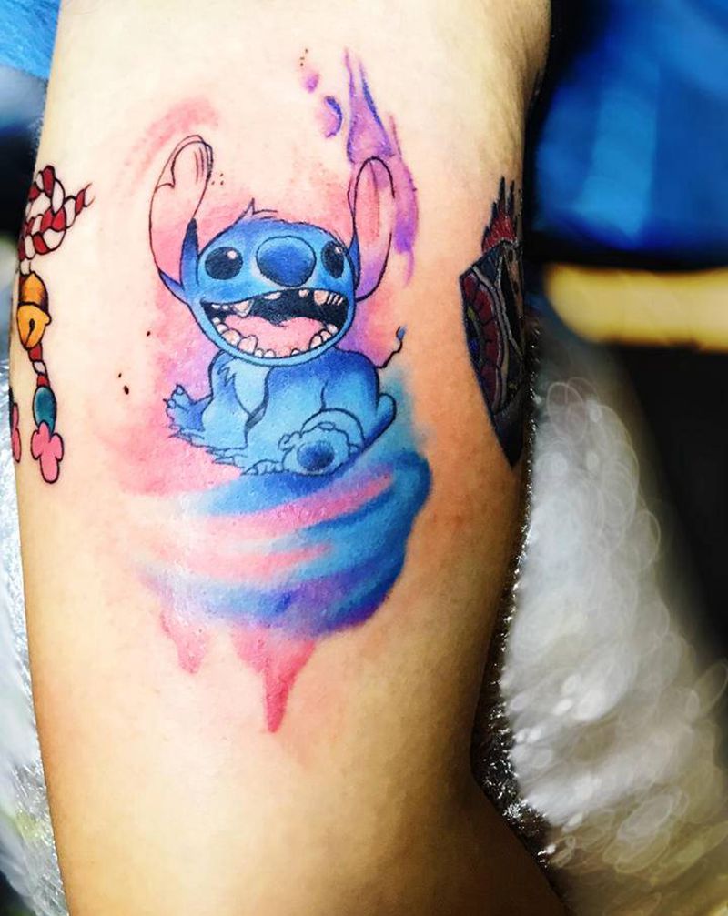 史努比纹身图片_水彩纹身图案