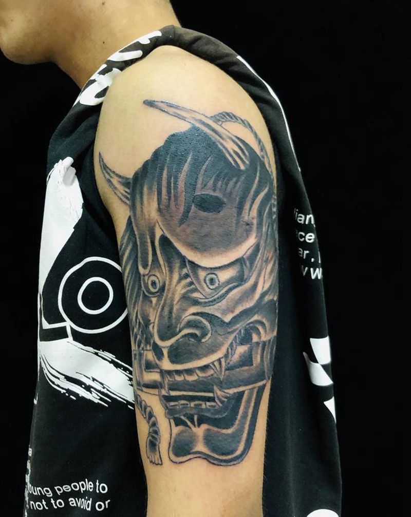 般若纹身图片_手臂新传统纹身图案