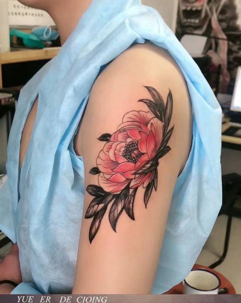 花纹身图片_手臂欧美写实纹身图案