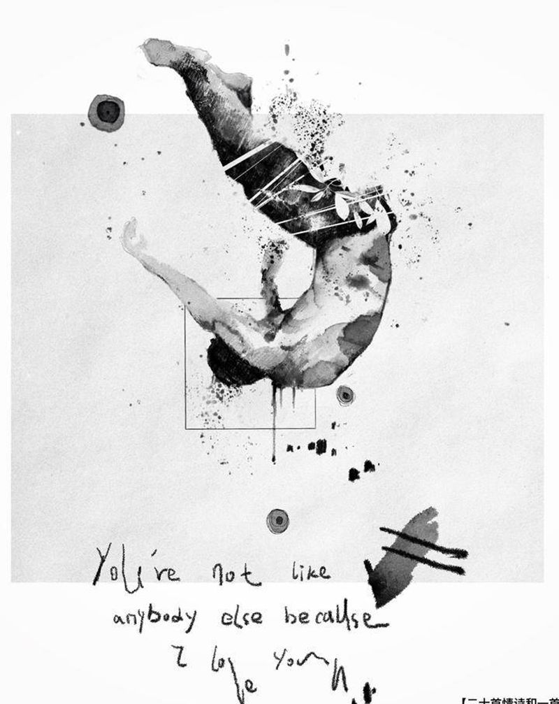 【二十首情诗】纹身图片_手臂表现主义纹身图案