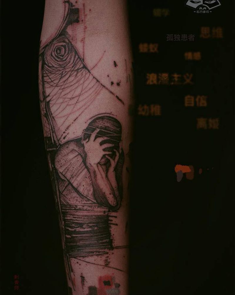 【full soul】纹身图片_手臂艺术表现主义纹身图案