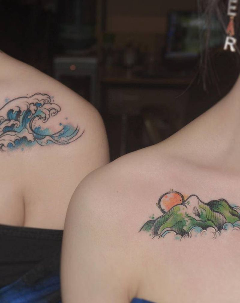 @纹身图片_手臂腿部New School新传统纹身图案