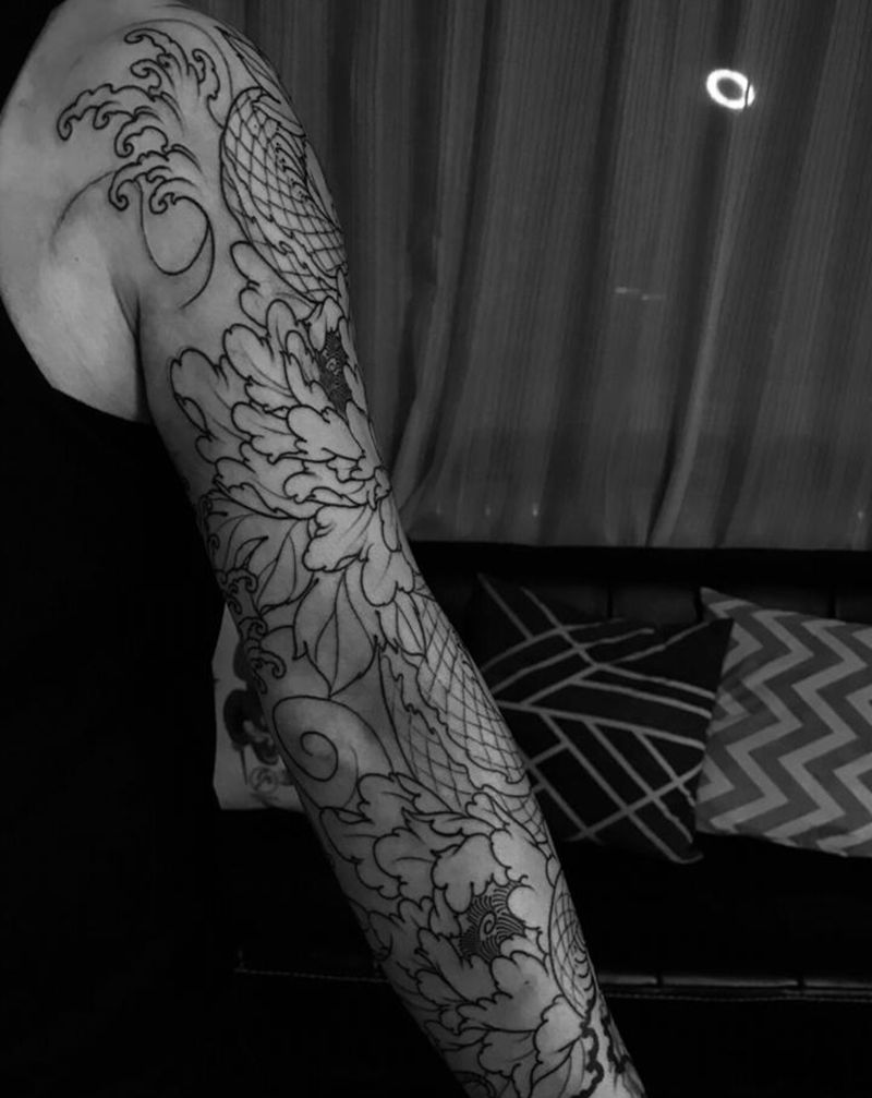 &纹身图片_手臂腿部新传统欧美写实纹身图案