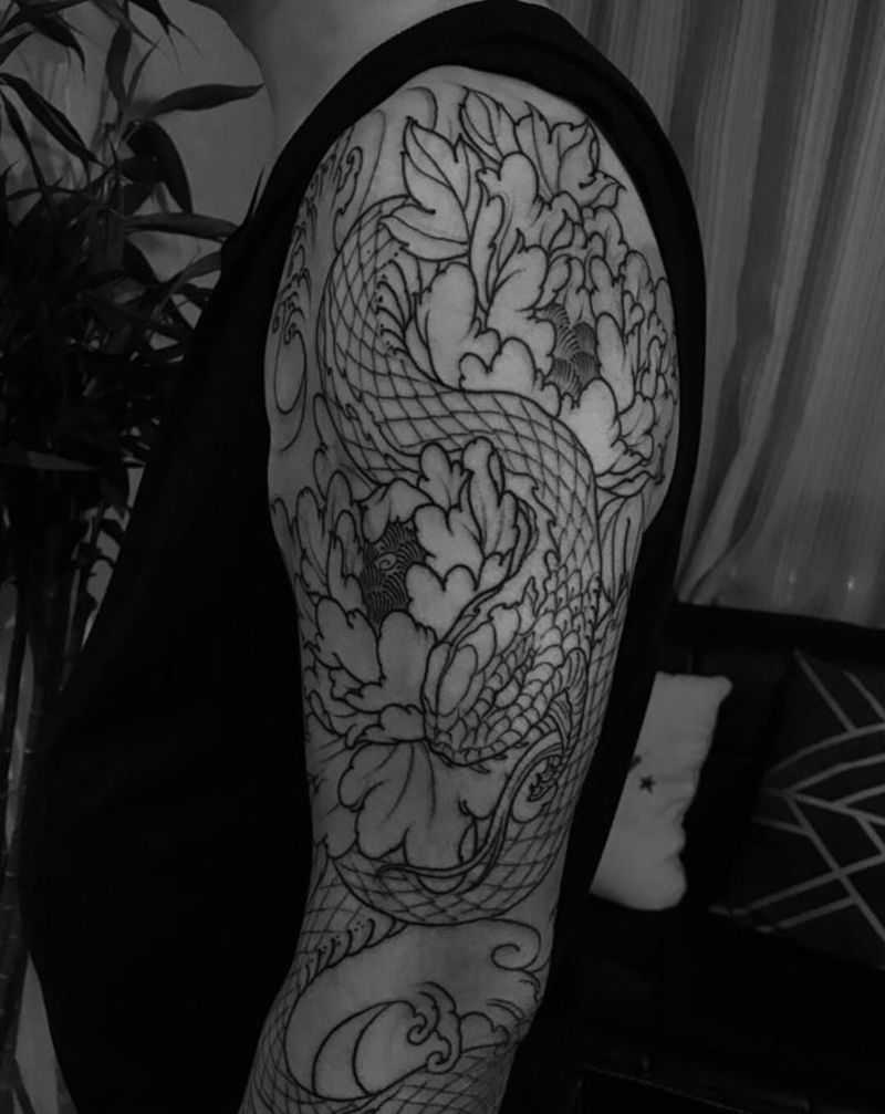 &纹身图片_手臂腿部新传统欧美写实纹身图案