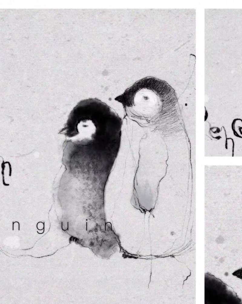 探究线条与面纹身图片_腿部手臂水墨水彩纹身图案