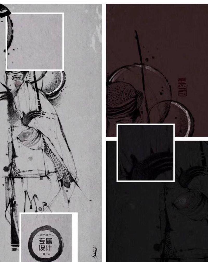 【摩尔先生】纹身图片_手臂手部水墨水彩纹身图案