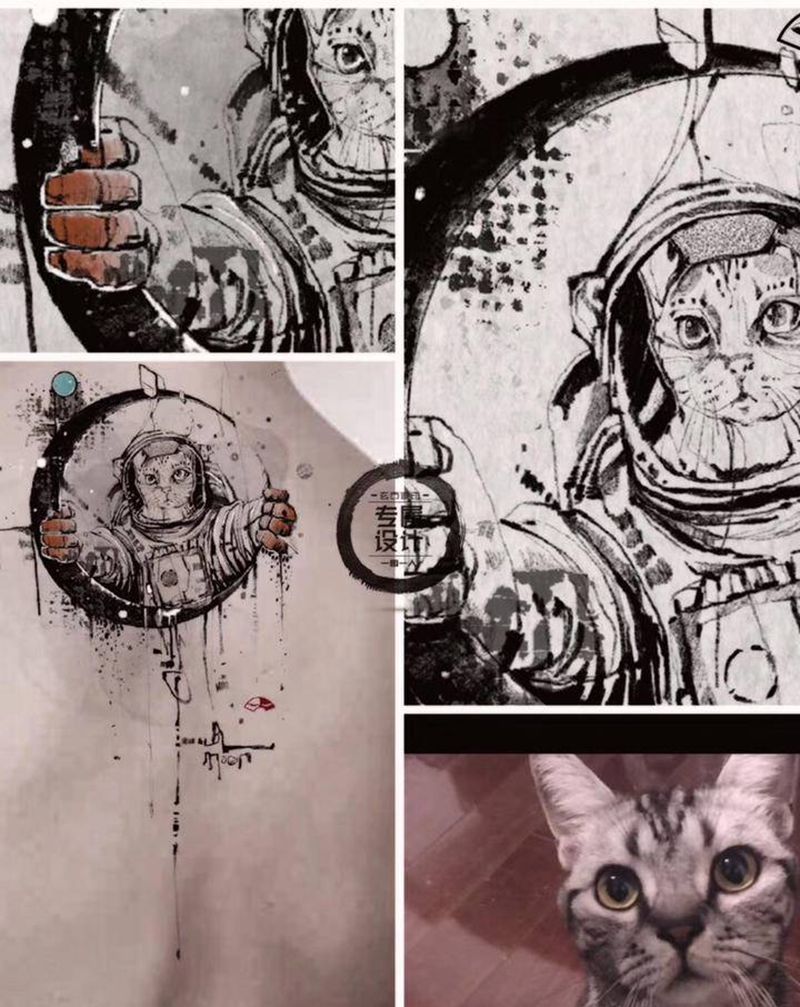 【BLmoon】+【6】纹身图片_手臂背部水墨表现主义纹身图案