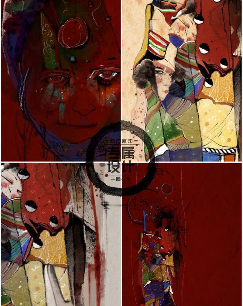 【BLmoon】+【翘曲完成稿纹身图片_手臂个人风格纹身图案