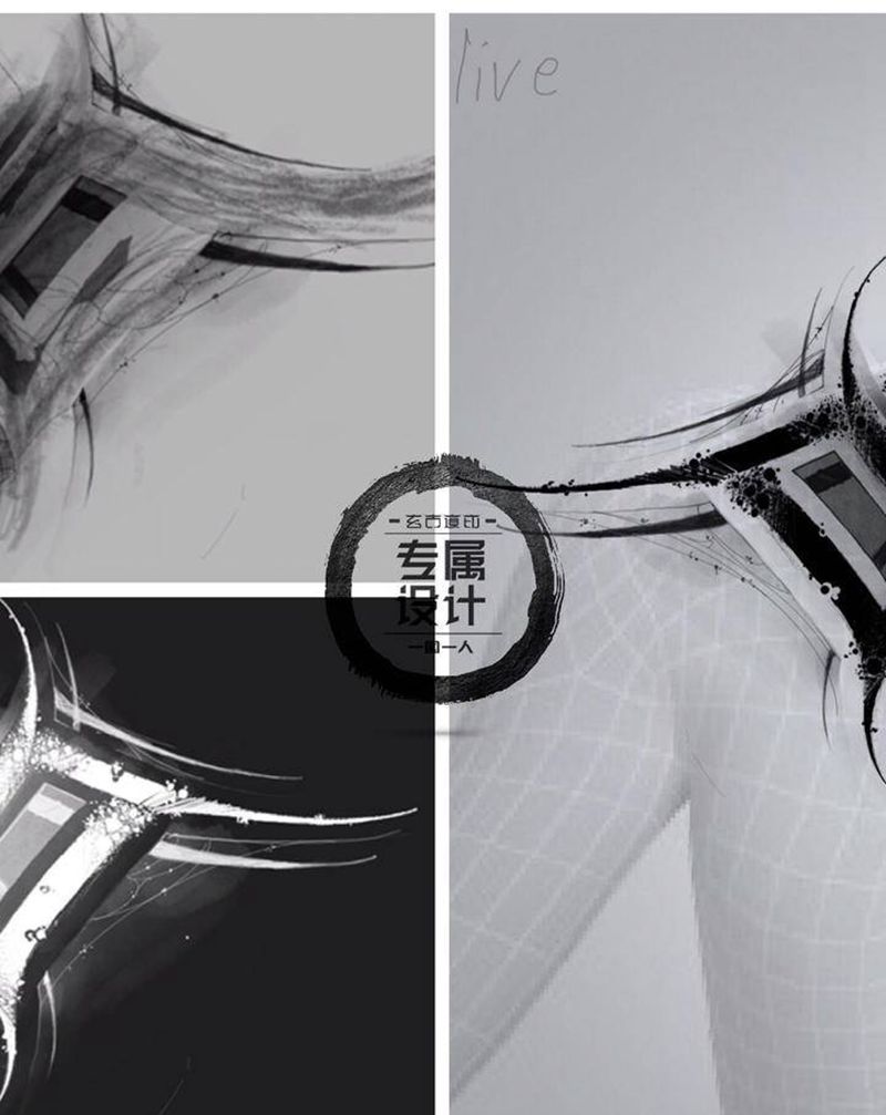 暗黑花体纹身纹身图片_花体字纹身图案