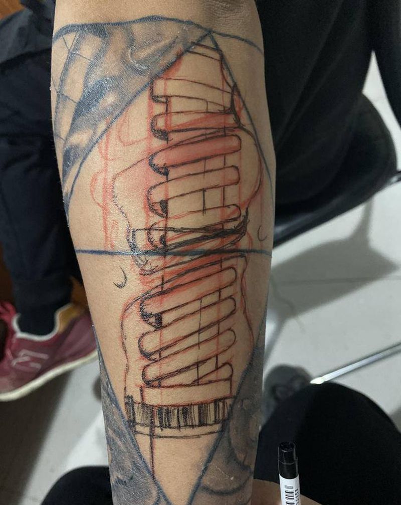 拼接小图纹身图片_手臂腿部纹身图案