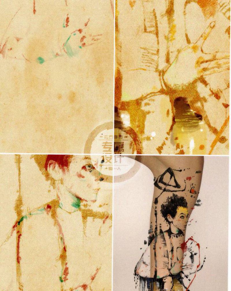 【生命永恒】纹身图片_手臂表现主义纹身图案