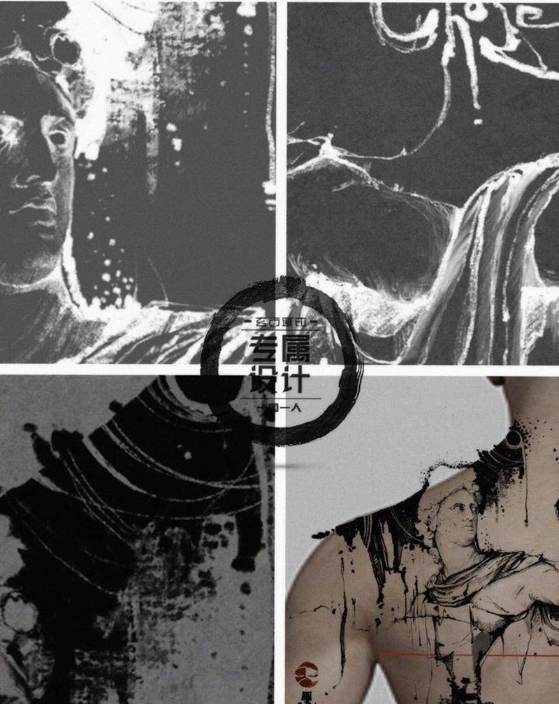 【金钱】主题自感纹身图片_表现纹身图案