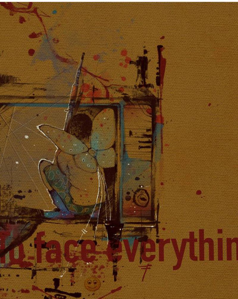 【壞小子】纹身图片_腹部艺术表现主义纹身图案