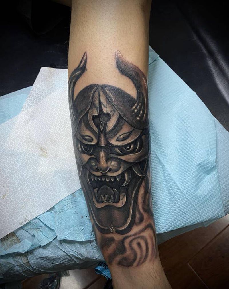 修改般若纹身图片_手臂腿部新传统纹身图案