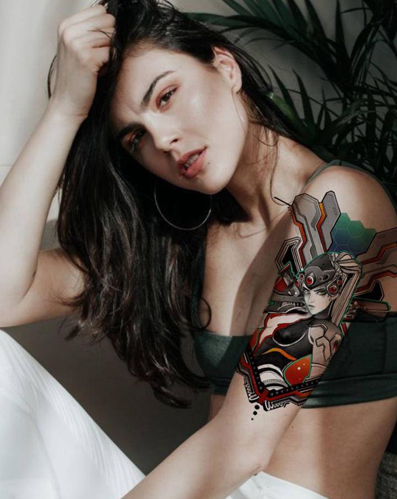 【黑百合】已定。纹身图片_手臂朋克纹身图案