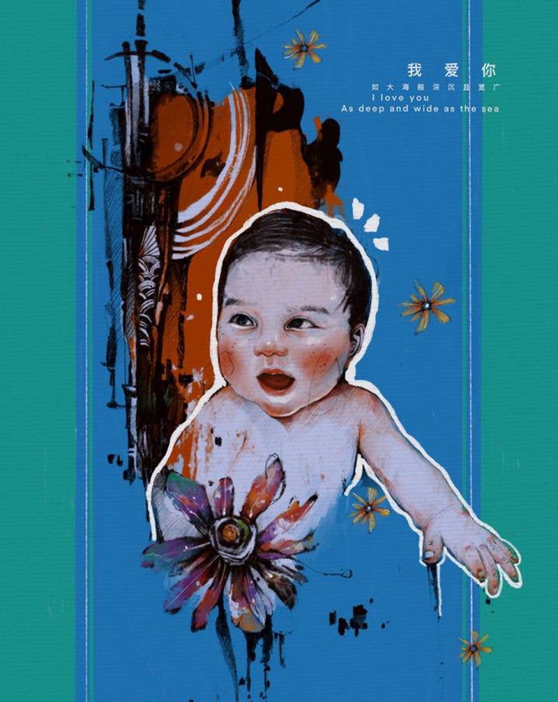 【DAD】纹身图片_腿部表现主义纹身图案