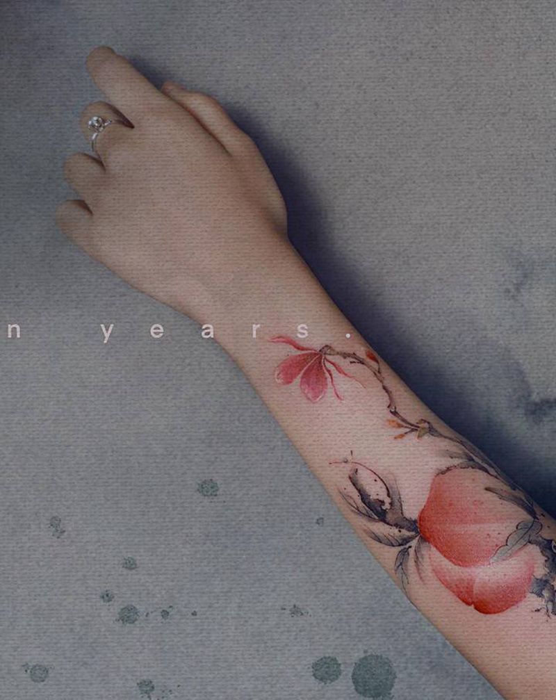 【十一年】纹身图片_水墨纹身图案